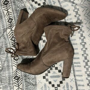 Brown Suede Ankle Boots